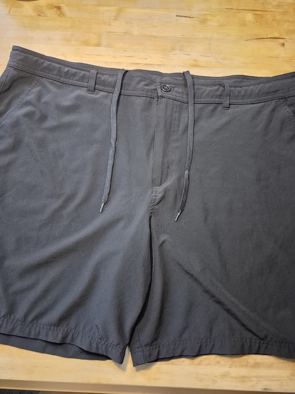 Men's Black Hybrid Drawstring Shorts